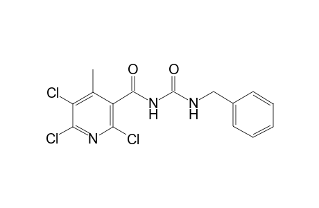 2,5,6-trichloro-4-methyl-N-[oxo-[(phenylmethyl)amino]methyl]-3-pyridinecarboxamide