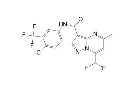 N-[4-chloro-3-(trifluoromethyl)phenyl]-7-(difluoromethyl)-5-methylpyrazolo[1,5-a]pyrimidine-3-carboxamide
