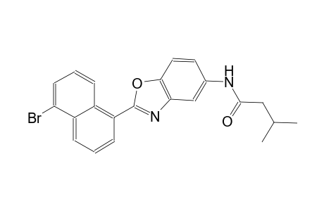 N-[2-(5-bromo-1-naphthyl)-1,3-benzoxazol-5-yl]-3-methylbutanamide