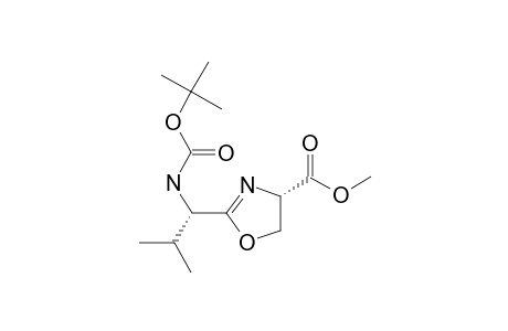 METHYL-(4R,1'S)-2-[1-(TERT.-BUTOXYCARBONYLAMINO)-2-METHYLPROPYL]-4,5-DIHYDROOXAZOLE-4-CARBOXYLATE