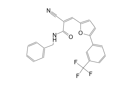 (2Z)-N-benzyl-2-cyano-3-{5-[3-(trifluoromethyl)phenyl]-2-furyl}-2-propenamide