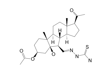 3-BETA-ACETOXY-5-BETA-HYDROXYL-6-BETA-THIOSEMICARBAZONE-B-NOR-PREGNANE