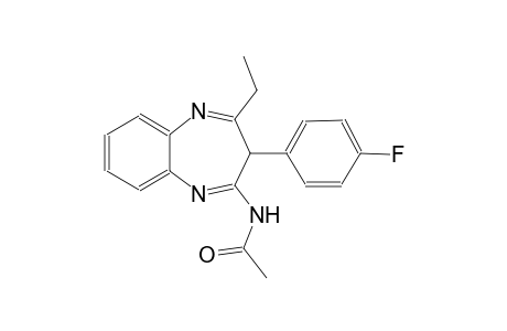 acetamide, N-[4-ethyl-3-(4-fluorophenyl)-3H-1,5-benzodiazepin-2-yl]-