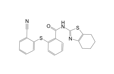 benzamide, 2-[(2-cyanophenyl)thio]-N-(4,5,6,7-tetrahydro-2-benzothiazolyl)-