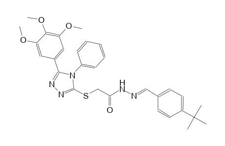 N'-[(E)-(4-tert-butylphenyl)methylidene]-2-{[4-phenyl-5-(3,4,5-trimethoxyphenyl)-4H-1,2,4-triazol-3-yl]sulfanyl}acetohydrazide