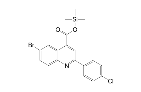 6-Bromo-2-(4-chlorophenyl)-4-quinolinecarboxylic acid, tms