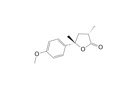 (3S,5S)-5-(4-methoxyphenyl)-3,5-dimethyl-2-oxolanone