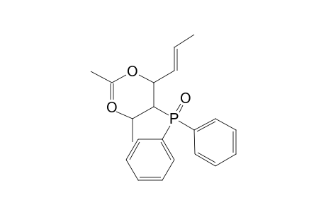 (4RS,5SR)-(E)-5-Diphenylphosphinoyl-6-methylhept-2-en-4-yl Acetate