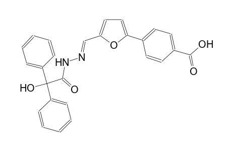 4-[5-((E)-{[hydroxy(diphenyl)acetyl]hydrazono}methyl)-2-furyl]benzoic acid