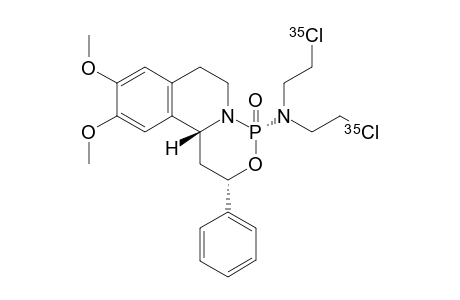 (2S,4S,11bR)-N,N-bis(2-(35Cl)chloranylethyl)-9,10-dimethoxy-4-oxo-2-phenyl-2,6,7,11b-tetrahydro-1H-[1,3,2]oxazaphosphinino[4,3-a]isoquinolin-4-amine