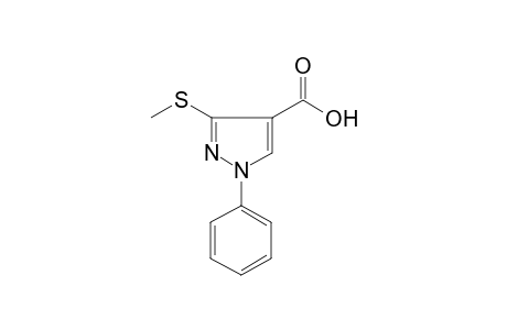 Pyrazole-4-carboxylic acid, 3-methylthio-1-phenyl-