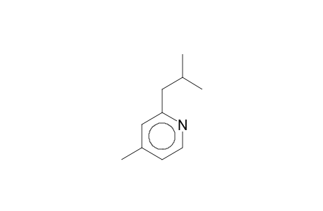 Pyridine, 4-methyl-2-(2-methylpropyl)-