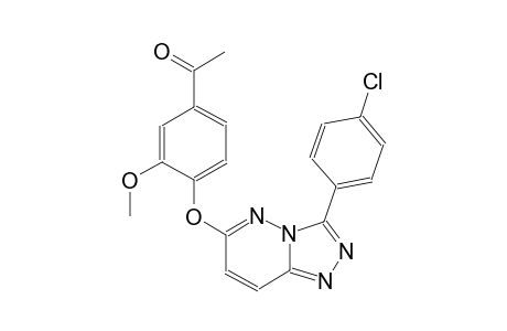ethanone, 1-[4-[[3-(4-chlorophenyl)[1,2,4]triazolo[4,3-b]pyridazin-6-yl]oxy]-3-methoxyphenyl]-