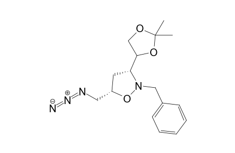 (3.alpha.,5.alpha.)-3-(2',2'-Dimethyl-1',3'-dioxolan-4'-yl)-5-(azidomethyl)-2-(phenylmethyl)-isoxazolidine