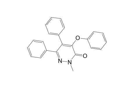 2-Methyl-4-phenoxy-5,6-diphenyl-3(2H)-pyridazinone