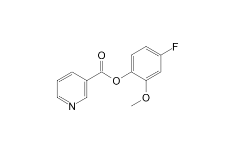 Nicotinic acid, 2-methoxy-4-fluorophenyl ester