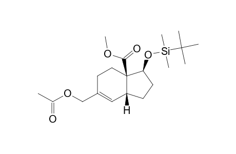 6-ACETOXYMETHYL-1-(TERT.-BUTYLDIMETHYLSILANYLOXY)-2,3,4,7,8,9-HEXAHYDRO-1H-INDENE-9-CARBOXYLIC-ACID-METHYLESTER