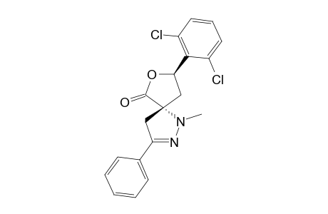 ANTI-8-(2,6-DICHLOROPHENYL)-1-METHYL-3-PHENYL-7-OXA-1,2-DIAZASPIRO-[4.4]-NON-2-EN-6-ONE