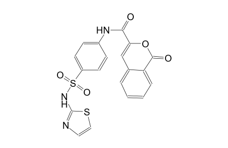 1-oxo-N-{4-[(1,3-thiazol-2-ylamino)sulfonyl]phenyl}-1H-2-benzopyran-3-carboxamide