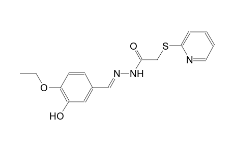 N'-[(E)-(4-ethoxy-3-hydroxyphenyl)methylidene]-2-(2-pyridinylsulfanyl)acetohydrazide