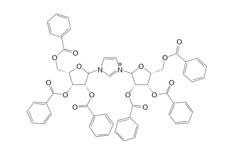 (N1,N3)-Bis-.beta.,D-2',3',5'-tri-O-benzoylribofuranosyl imidazolinum