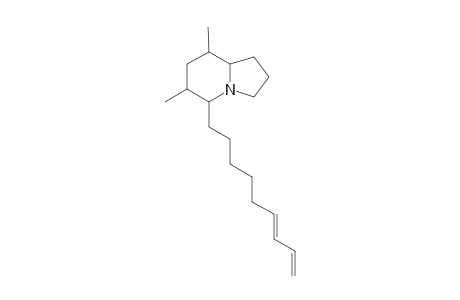 5-(8'-Nonen-1'-yl)-6,8-dimethylindolizidine