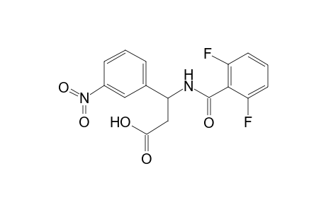 3-[(2,6-difluorobenzoyl)amino]-3-(3-nitrophenyl)propanoic acid