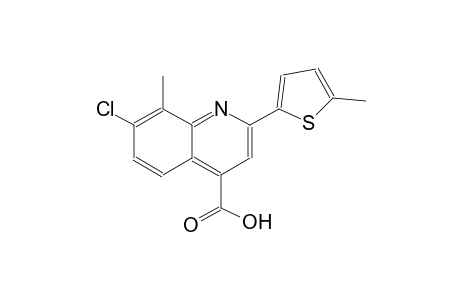 7-chloro-8-methyl-2-(5-methyl-2-thienyl)-4-quinolinecarboxylic acid