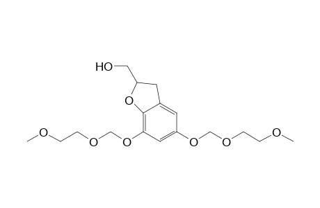 (+-)-5,7-Di(methoxyethoxymethyloxy)-2-hydroxymethyl-2,3-dihydrobenzofuran