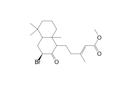2-Pentenoic acid, 5-(3-bromodecahydro-5,5,8a-trimethyl-2-oxo-1-naphthalenyl)-3-methyl-, methyl ester, [1S-[1.alpha.(E),3.beta.,4a.beta.,8a.alpha.]]-