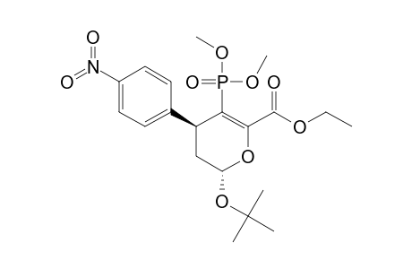 2-TERT.-BUTOXY-5-(DIMETHOXYPHOSPHORYL)-6-ETHOXYCARBONYL-3,4-DIHYDRO-4-(4-NITROPHENYL)-2H-PYRAN;TRANS-ISOMER