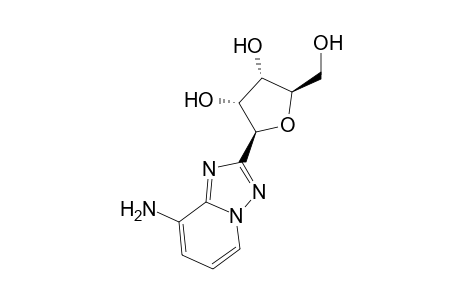 2.beta.-D-Ribofuranosyl-8-amino-s-triazolo[1,5-a]pyridine