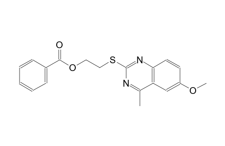 2-[(6-methoxy-4-methyl-2-quinazolinyl)sulfanyl]ethyl benzoate