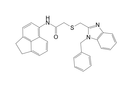 2-[(1-benzylbenzimidazol-2-yl)methylsulfanyl]-N-(1,2-dihydroacenaphthylen-5-yl)acetamide