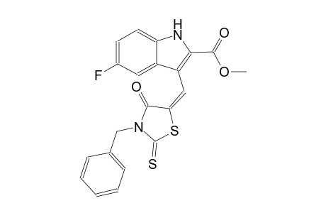 1H-indole-2-carboxylic acid, 5-fluoro-3-[(E)-[4-oxo-3-(phenylmethyl)-2-thioxo-5-thiazolidinylidene]methyl]-, methyl ester