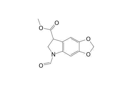 Methyl 5-formyl-6,7-dihydro-5H-[1,3]dioxolo[4,5-f]indole-7-carboxylate