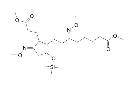 (6E)-6-methoxyimino-8-[(3E)-3-methoxyimino-2-(3-methoxy-3-oxopropyl)-5-trimethylsilyloxycyclopentyl]octanoic acid methyl ester