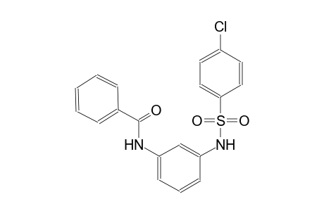 benzamide, N-[3-[[(4-chlorophenyl)sulfonyl]amino]phenyl]-