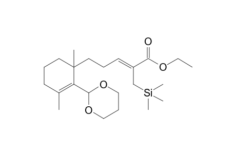 Ethyl (Z)-5-[2-(1,3-Dioxan-2-yl)-1,3-dimethyl-2-cyclohexenyl]-2-trimethylsilylmethyl-2-pentenoate