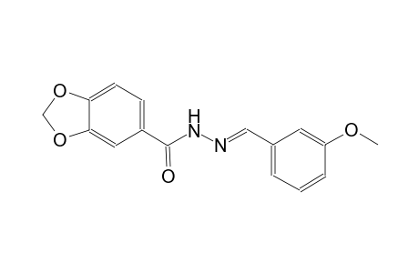 N'-[(E)-(3-methoxyphenyl)methylidene]-1,3-benzodioxole-5-carbohydrazide