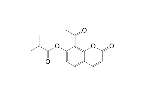 8-Acetyl-7-hydroxycoumarin, 2-methylpropionate