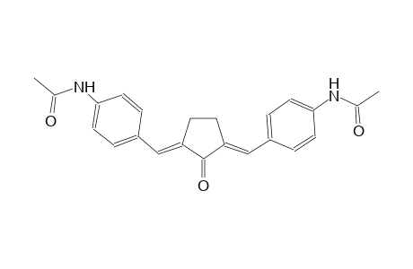 N-[4-((E)-{(3E)-3-[4-(acetylamino)benzylidene]-2-oxocyclopentylidene}methyl)phenyl]acetamide