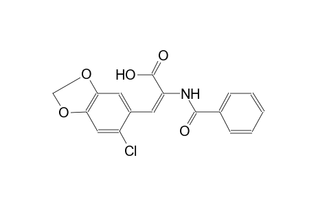 (2E)-2-(benzoylamino)-3-(6-chloro-1,3-benzodioxol-5-yl)-2-propenoic acid