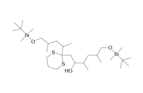 1,3-Dithiane-2-ethanol, .alpha.,2-bis[4-[[(1,1-dimethylethyl)dimethylsilyl]oxy]-1,3-dimethylbutyl]-