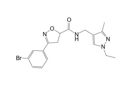 5-isoxazolecarboxamide, 3-(3-bromophenyl)-N-[(1-ethyl-3-methyl-1H-pyrazol-4-yl)methyl]-4,5-dihydro-