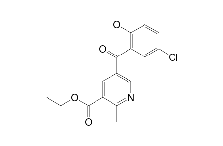 ETHYL-2-METHYL-5-(2-HYDROXY-5-CHLOROBENZOYL)-PYRIDINE-3-CARBOXYLATE