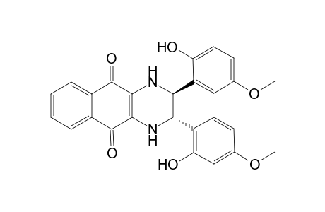 2,3-Di[(2'hydroxy-5'-methoxy)-phenyl]-trans-1,2,3,4-tetrahydrobenzo[g]quinoxaline-5,10-quinone