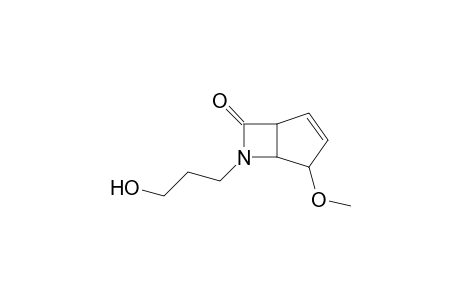 4-Methoxy-6-(3'-hydroxypropyl)-6-azabicyclo[3.2.0]hept-2-en-7-one