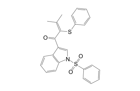 1-(1-besylindol-3-yl)-3-methyl-2-(phenylthio)but-2-en-1-one