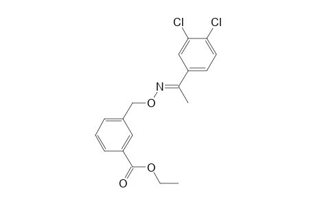 Benzoic acid, 4-[1-(3,4-dichlorophenyl)ethylidenaminoxymethyl]-, ethyl ester